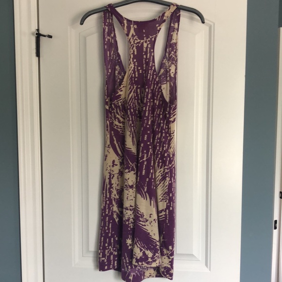 Halter Purple and Cream Dress - Picture 4 of 4